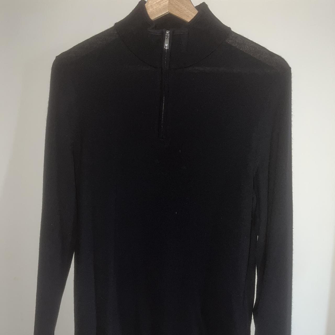 Reiss 1/4 Zip Jumper Navy Small Used (only for... - Depop