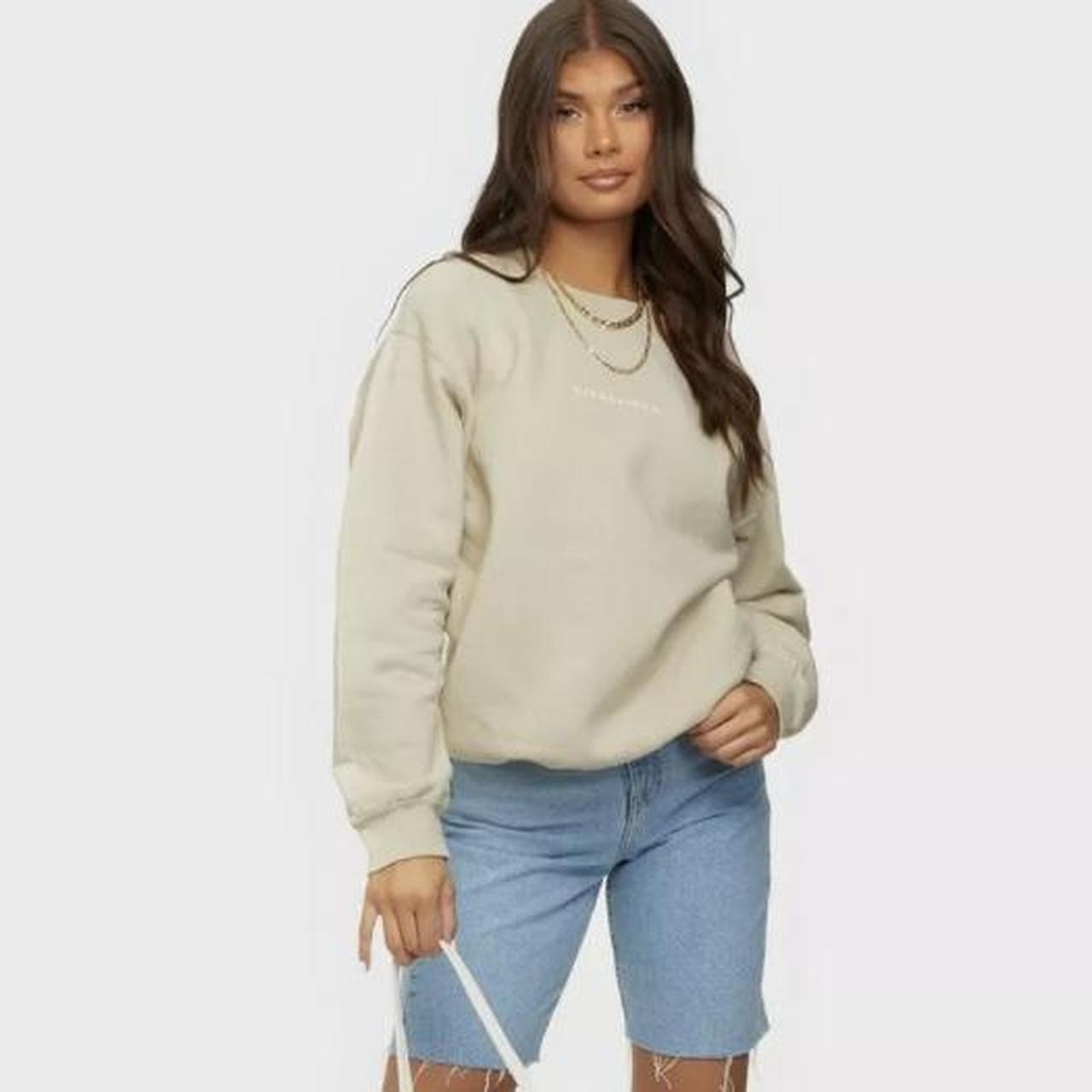 Misguided Oversized Top sweatshirt Washed Size L