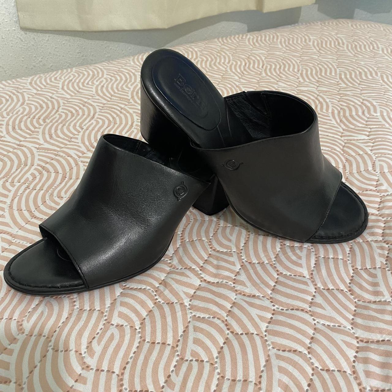 Born Slip on Heeled Mules The shoe states a size 11