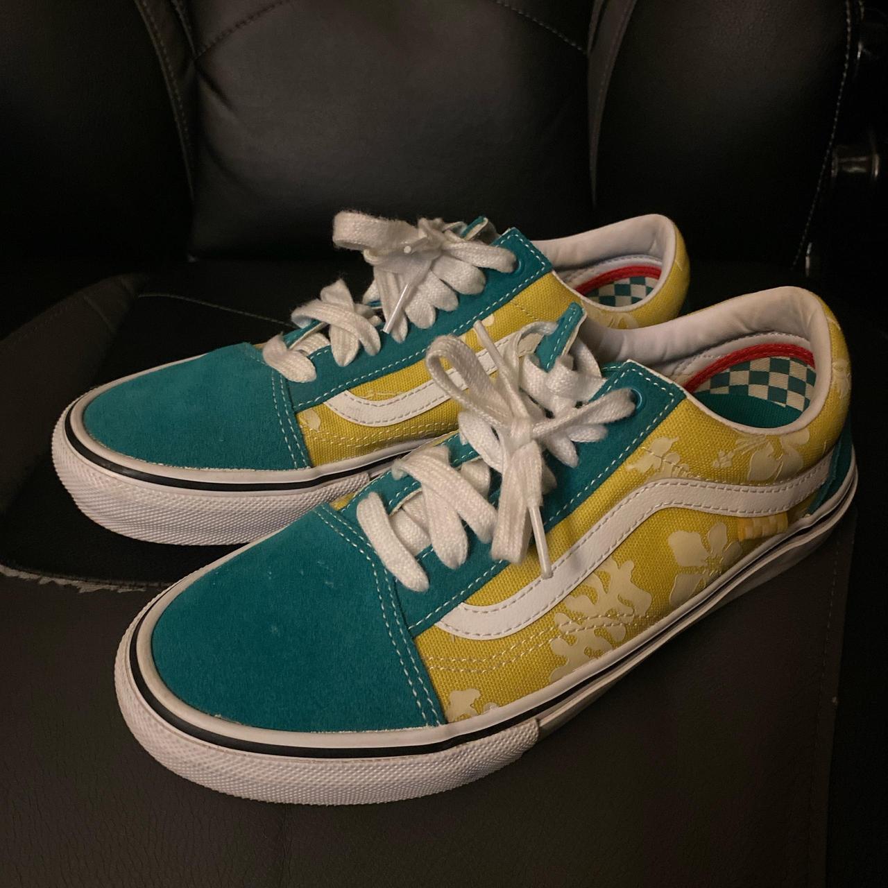 New Vans Skate Old Skool Aloha Green 2024 Yellow Sneakers