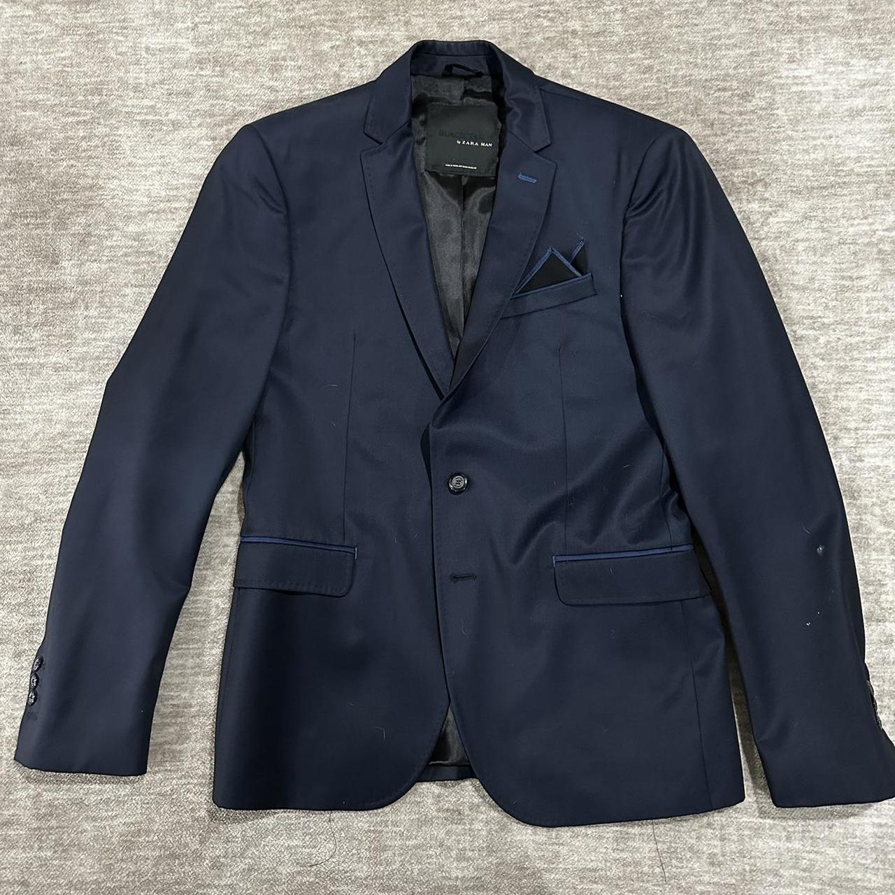 Slim Fit Zara Mens Navy Jacket Zara Man Men's Sport Coat Suit Slim