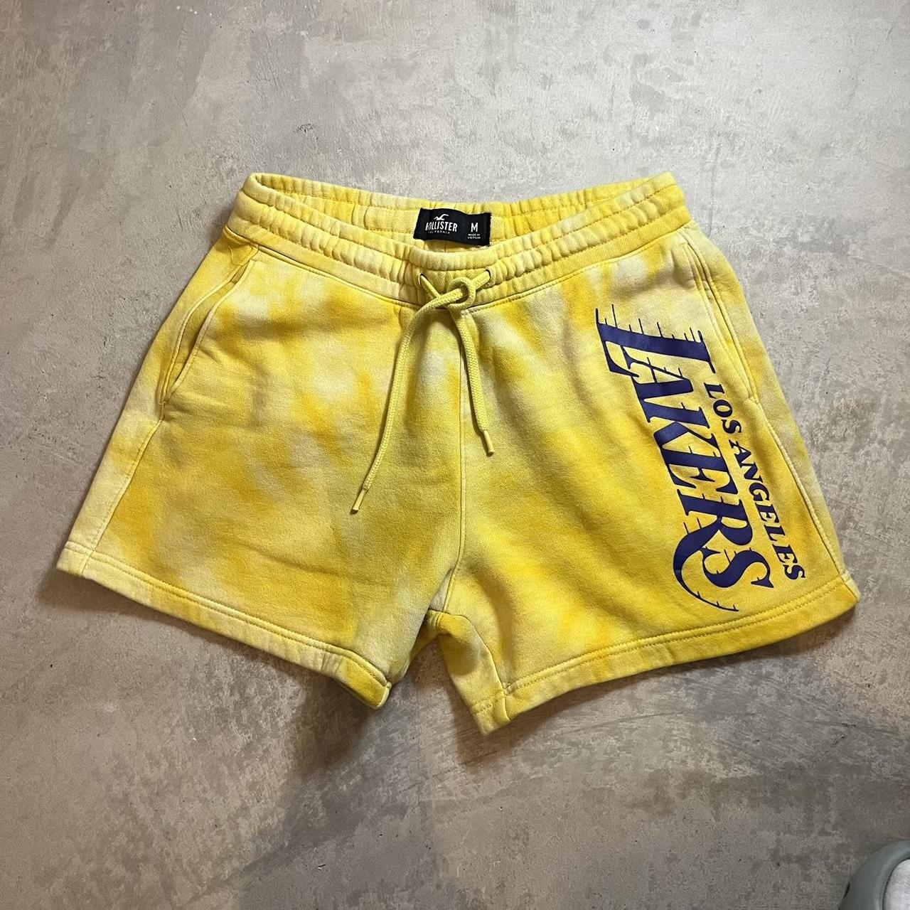 Hollister yellow shorts best sale