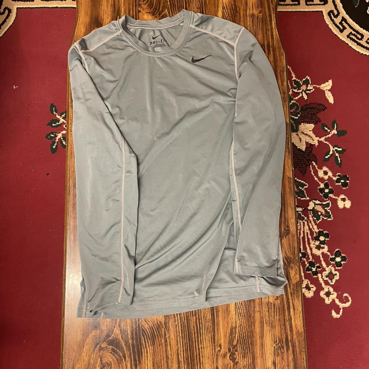 grey dri fit long sleeve