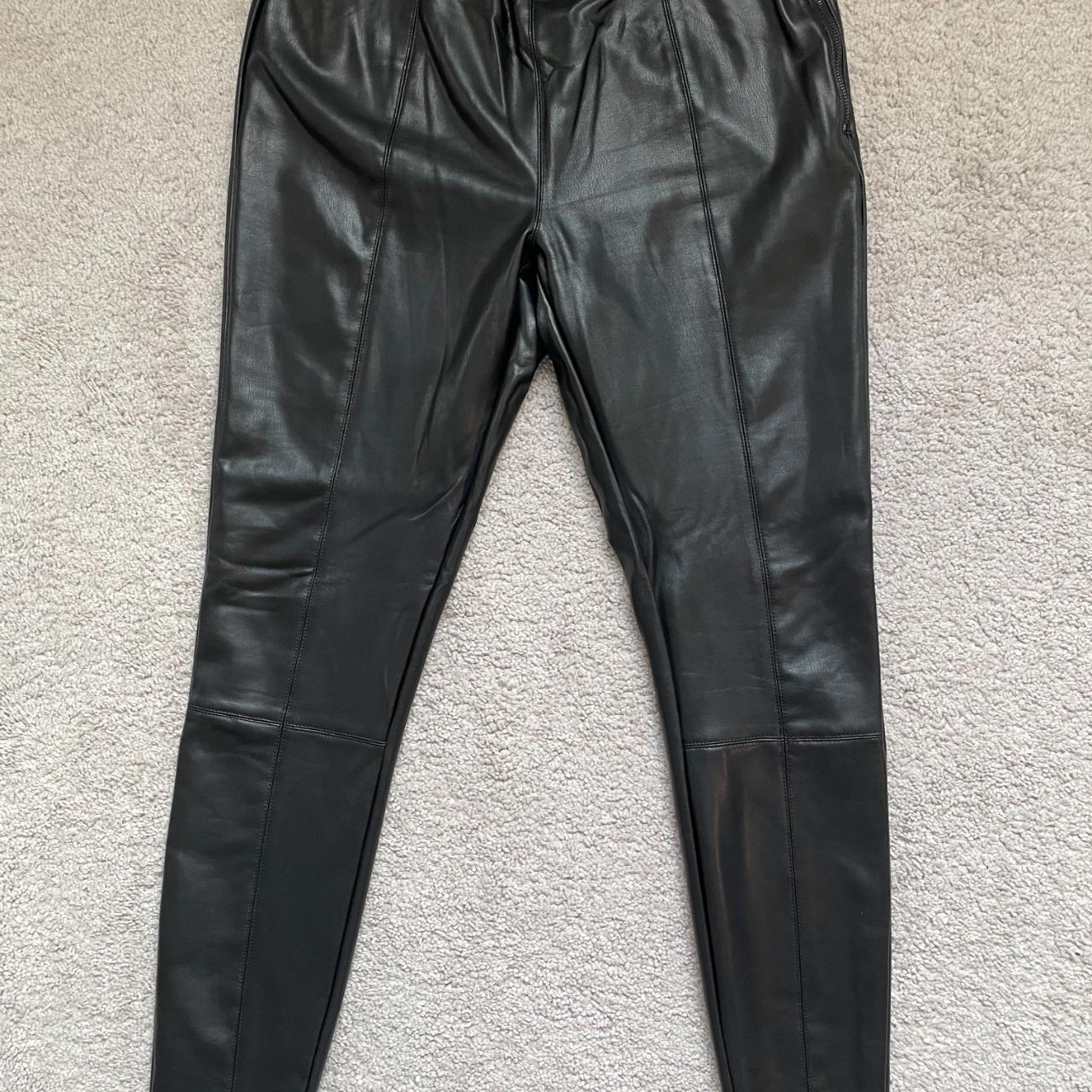 Topshop tall leather pants - Depop