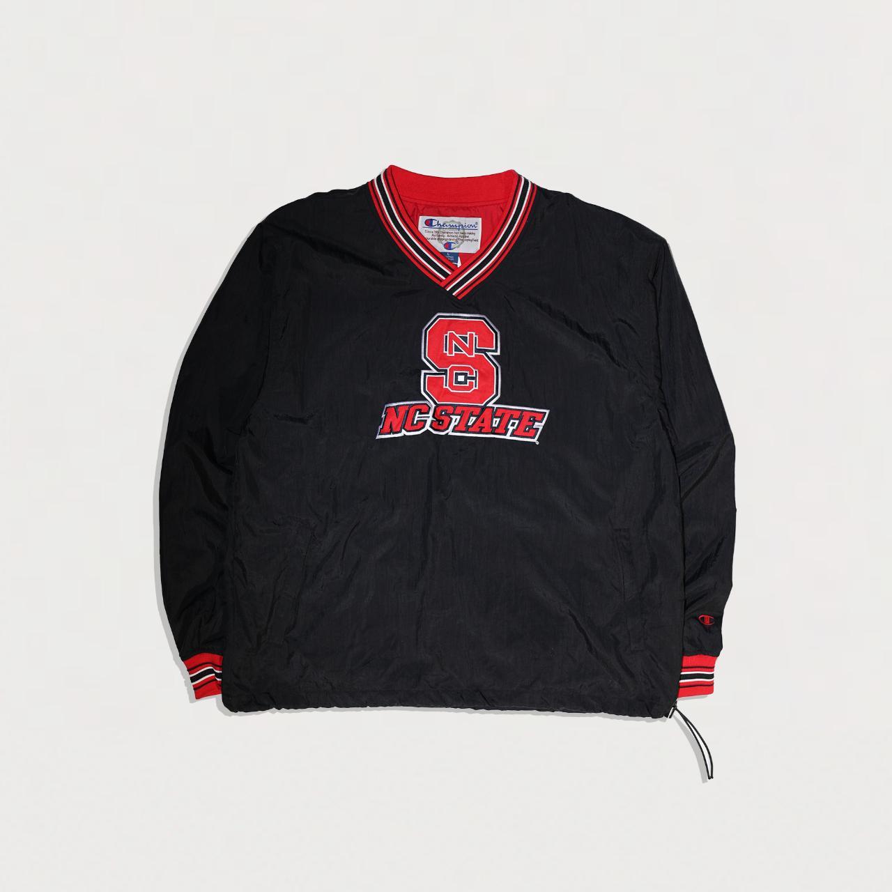 Men Black Red Champion NC State Windbreaker. Depop