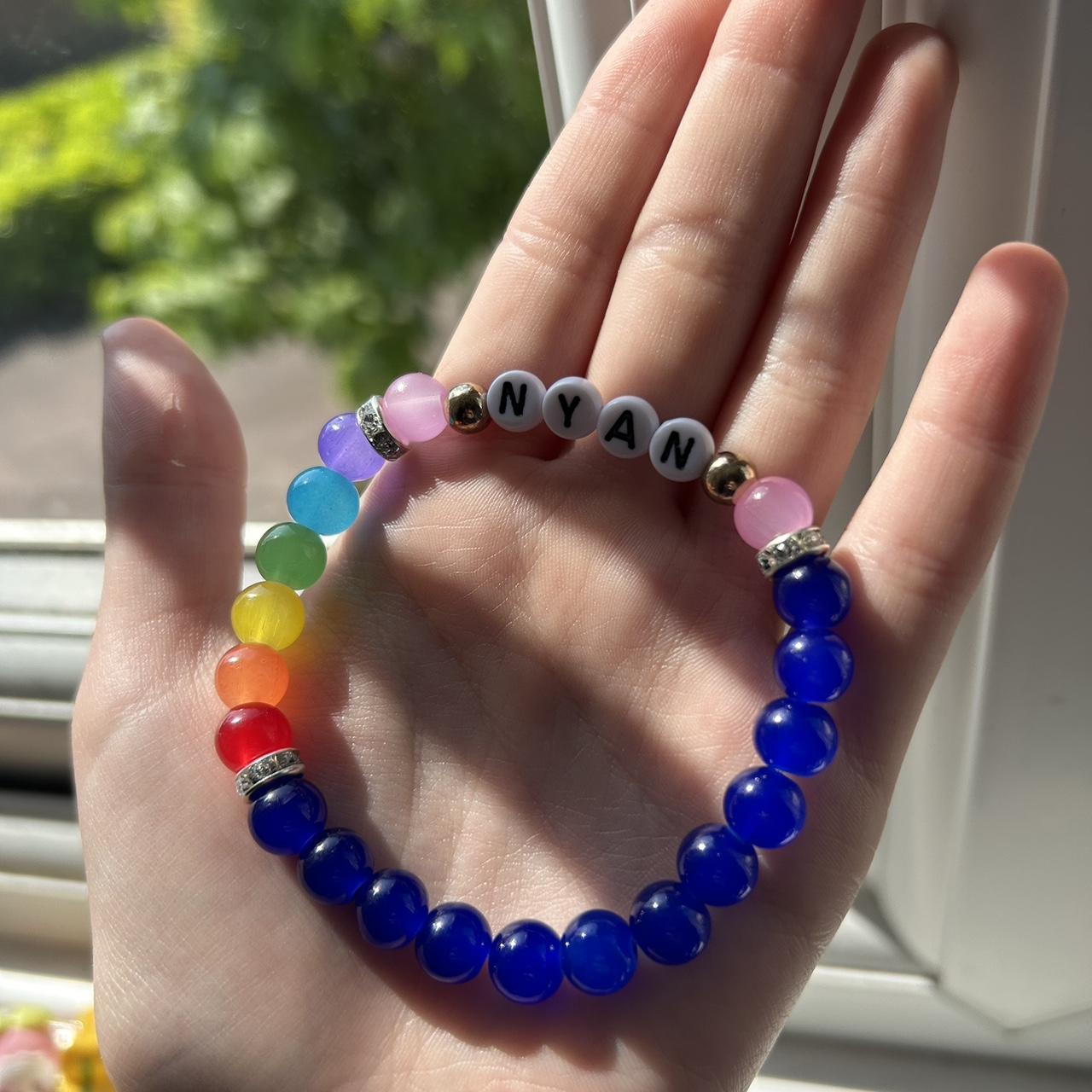 “nyan” nyan cat bracelet// a nyan cat themed... - Depop