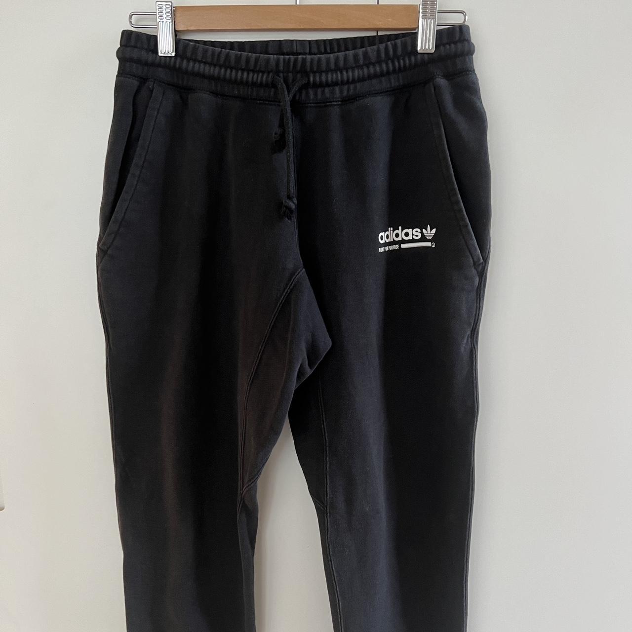 Adidas black men’s track pant. Size small. Used but... - Depop