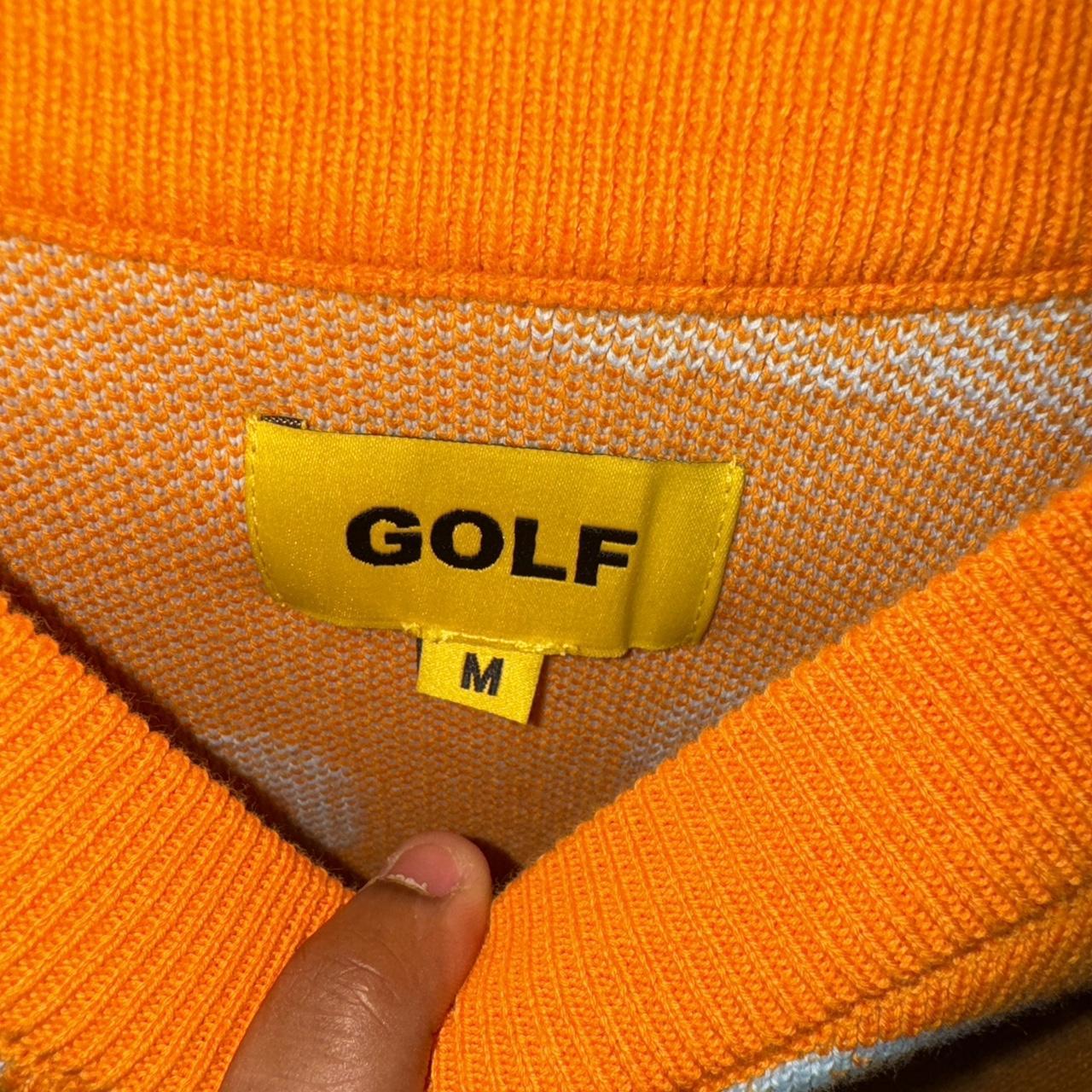 トップス GOLF WANGRITUAL SWEATER ORANGE Orange Golf Wang ritual sweater never worn size | Depop