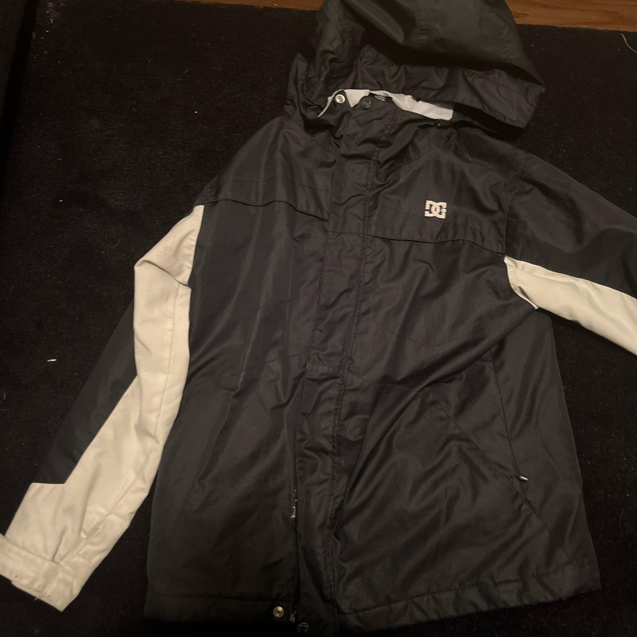 vintage DC Shoes black and white windbreaker, fits | Depop