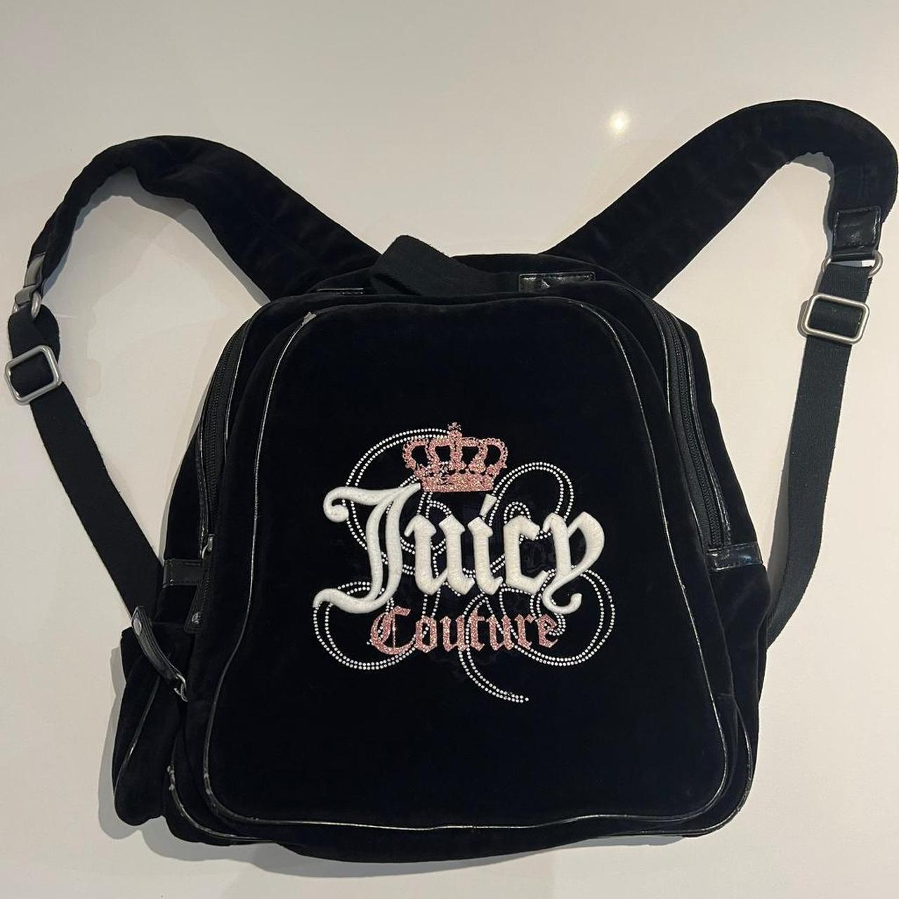 Juicy Couture Mini Backpack black velour store