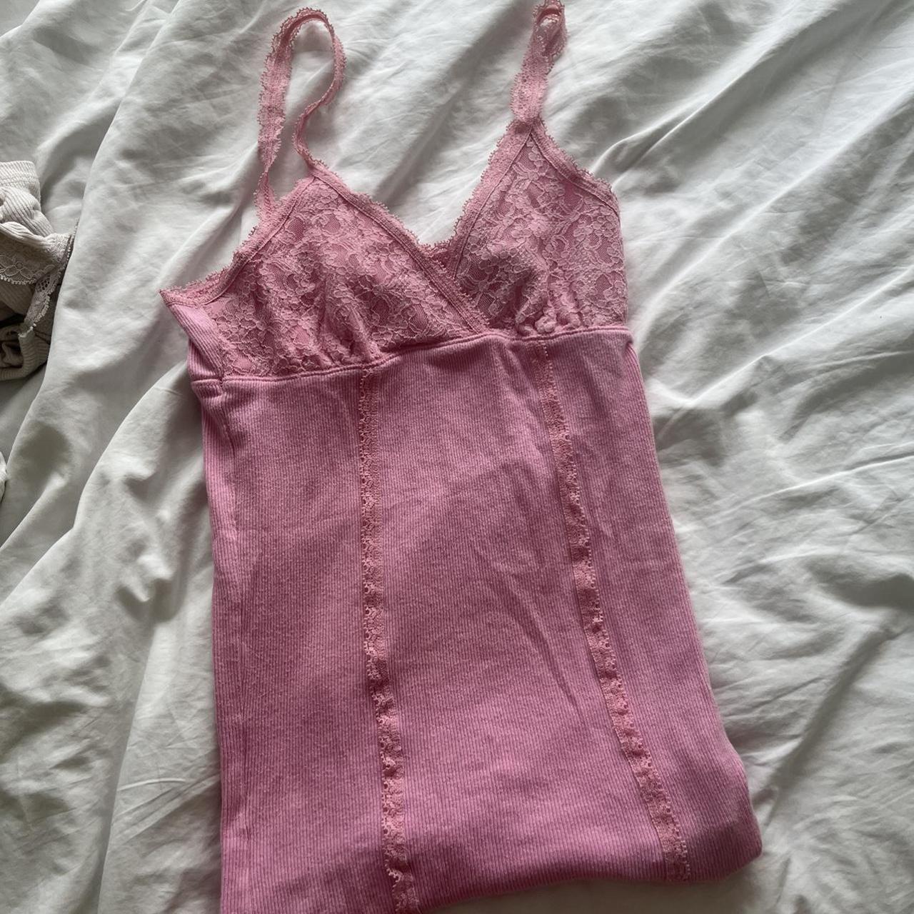 pink hollister dress/top💗 size XS (stretchy material... Depop