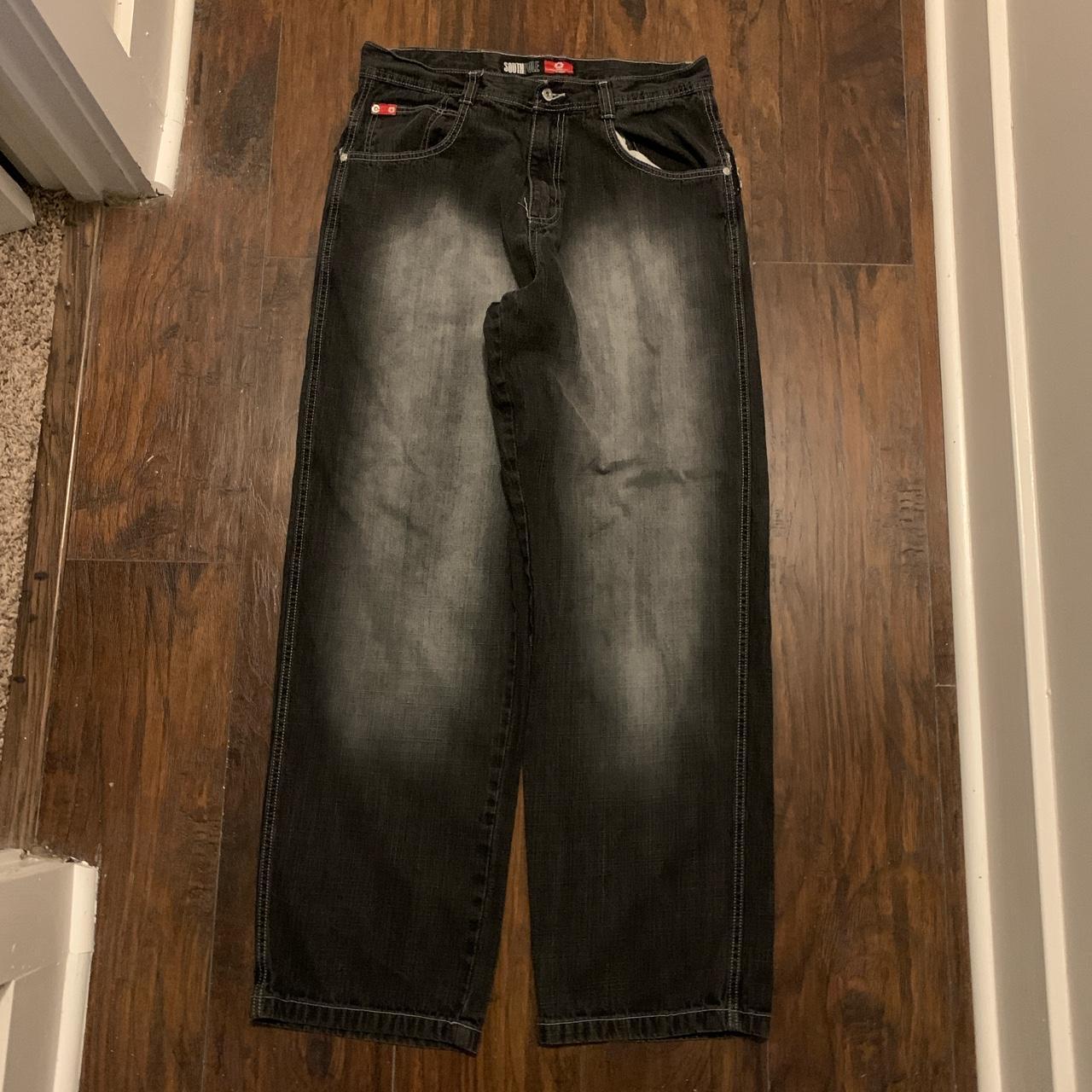 BLACK RED TAB SOUTHPOLES ⚜️ Size 34 These are so | Depop