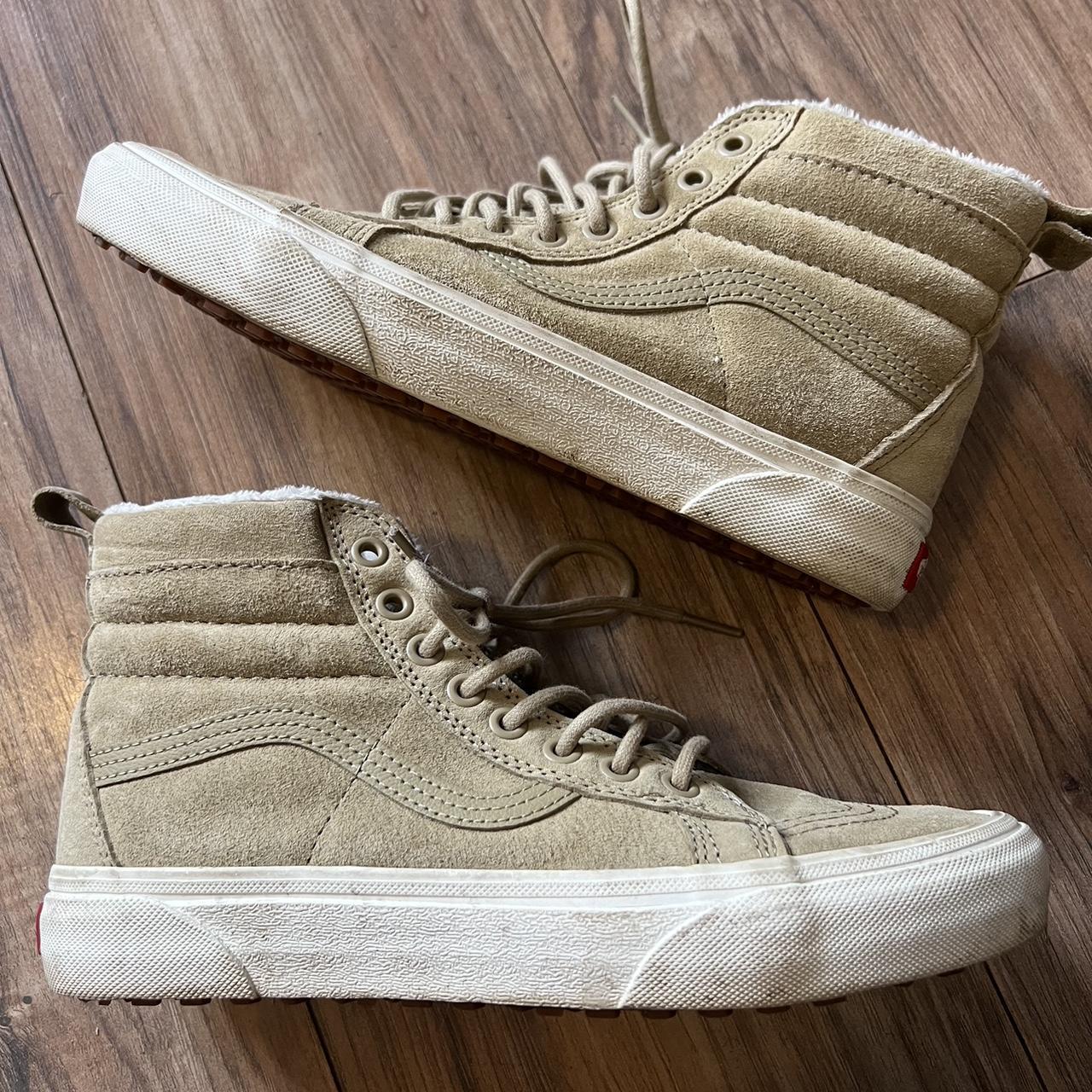 Tan high top vans womens online