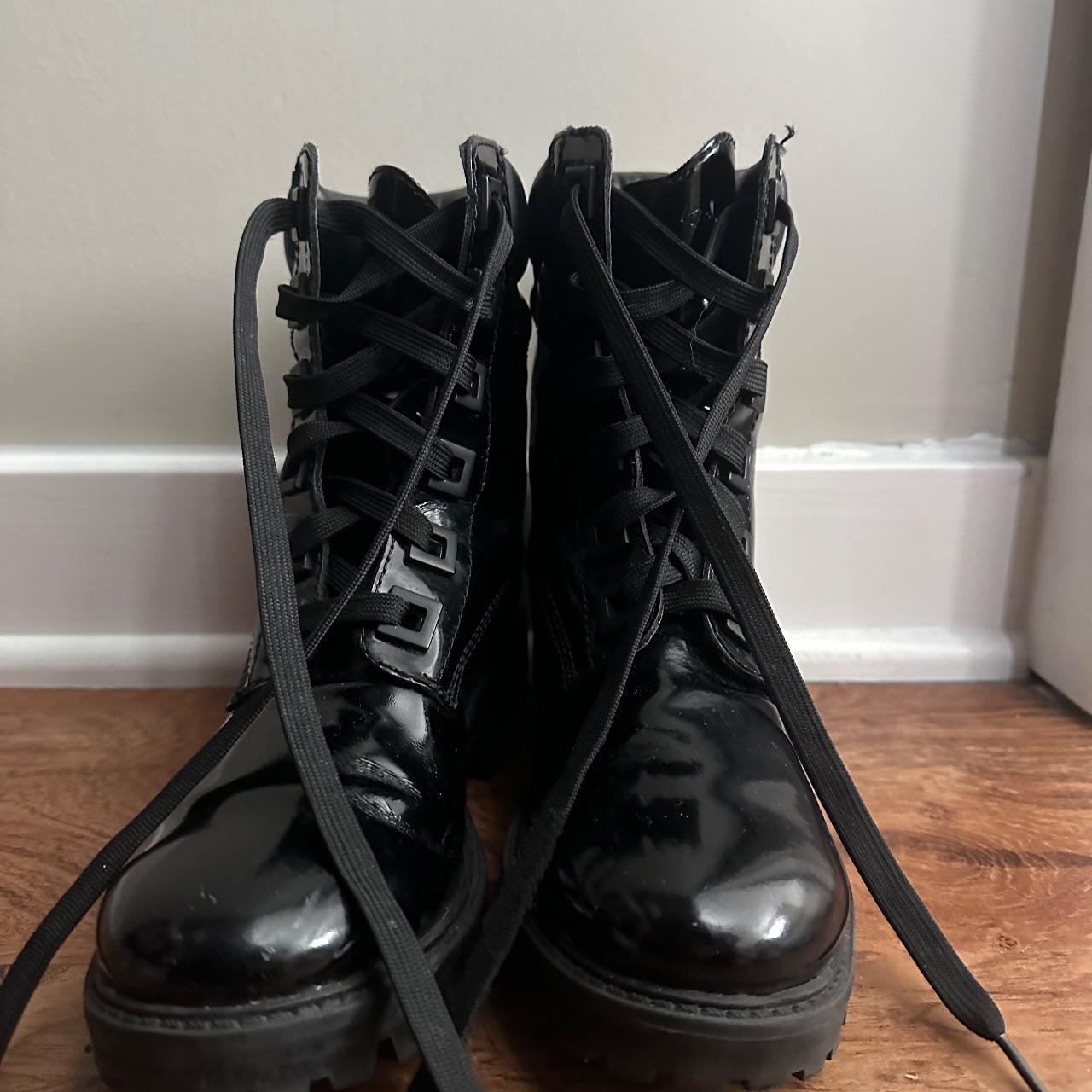 Kendall and kylie black combat boots online