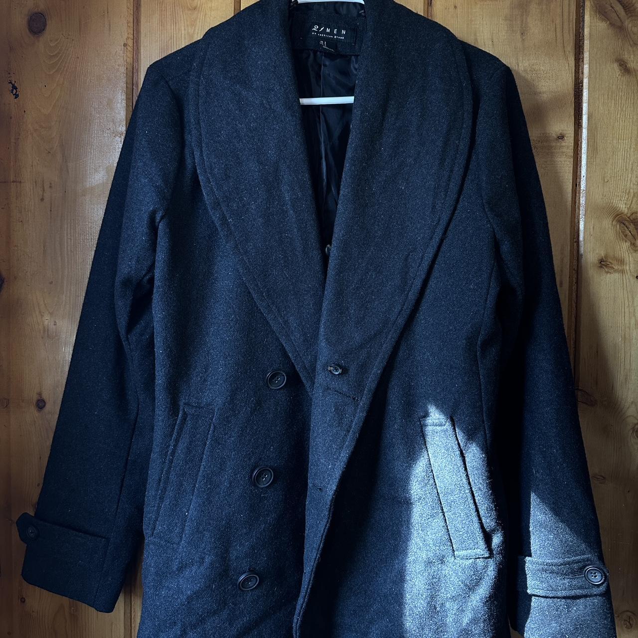 Small 21men black pea coat. outerwear 21men