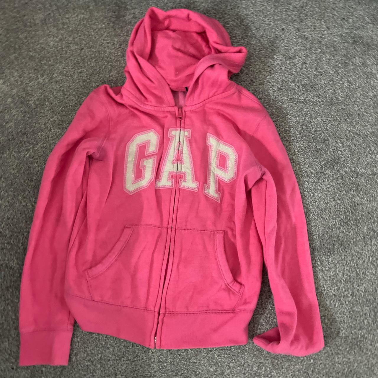 pink gap zip up open to offers! 💗 - Depop