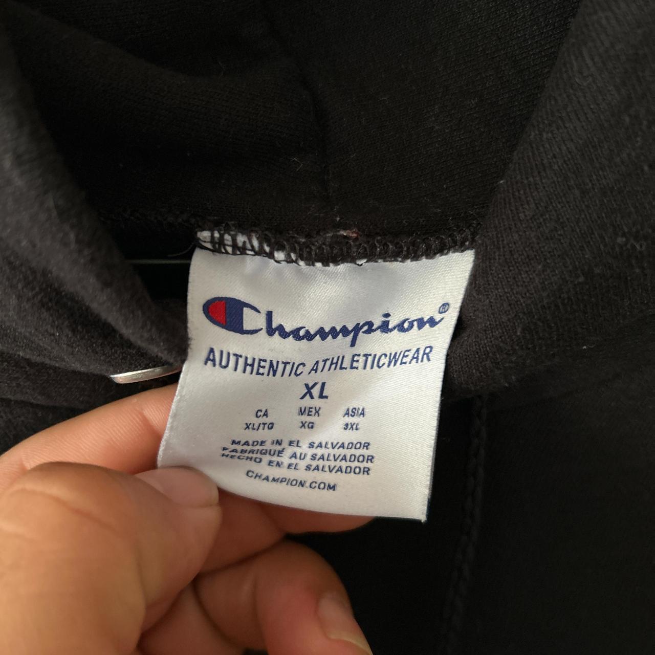 Champion Men's Hoodie - Black - XL – black Texas … - image 5