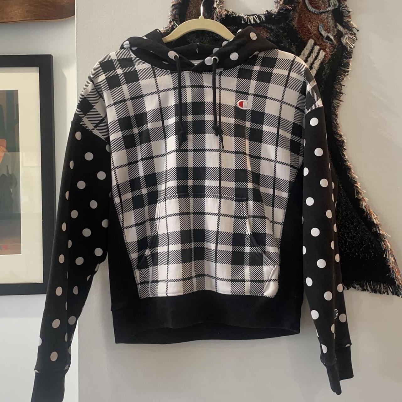 Checkered champion sweater hotsell