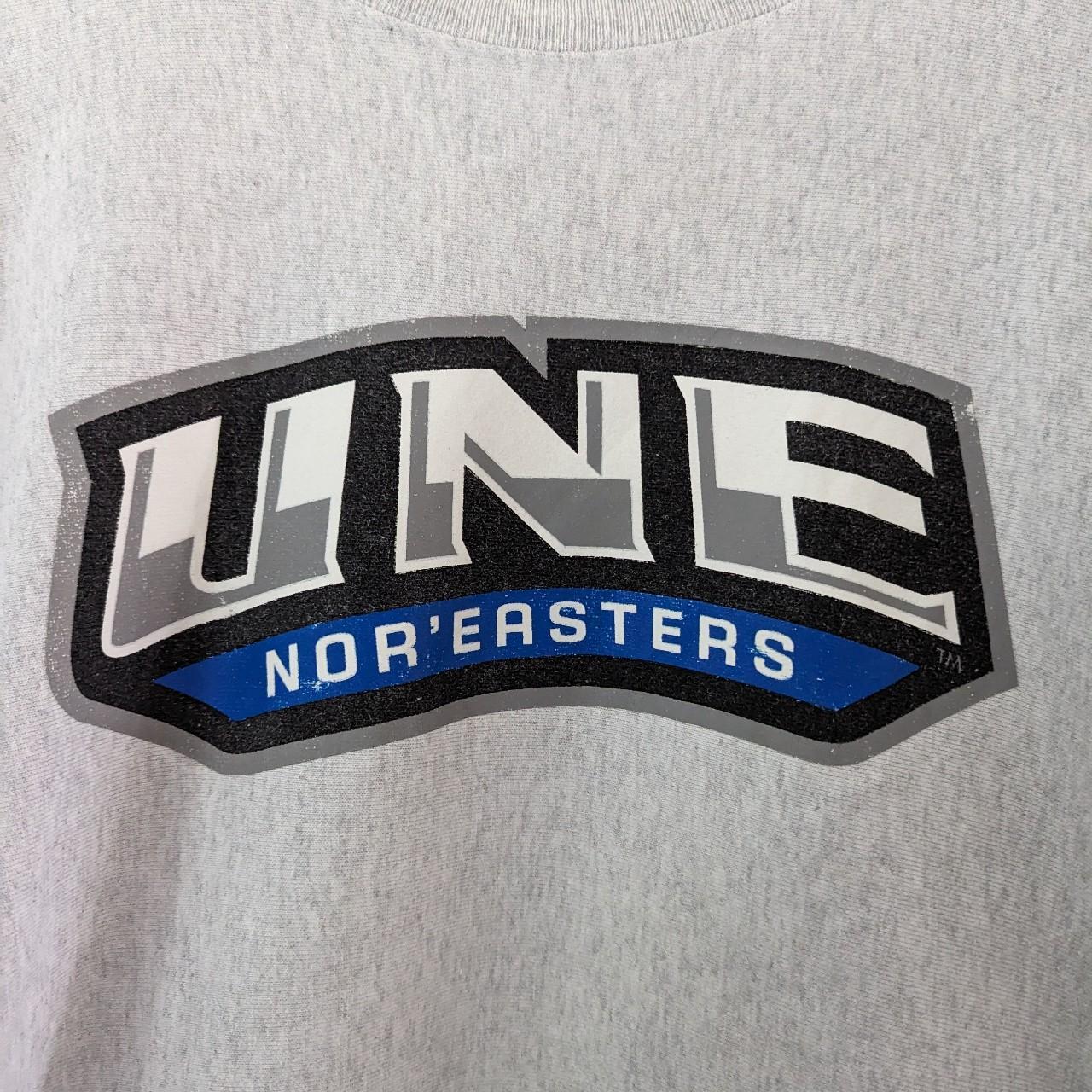 UNE Nor'easters Champion Reverse Weave Grey... - Depop