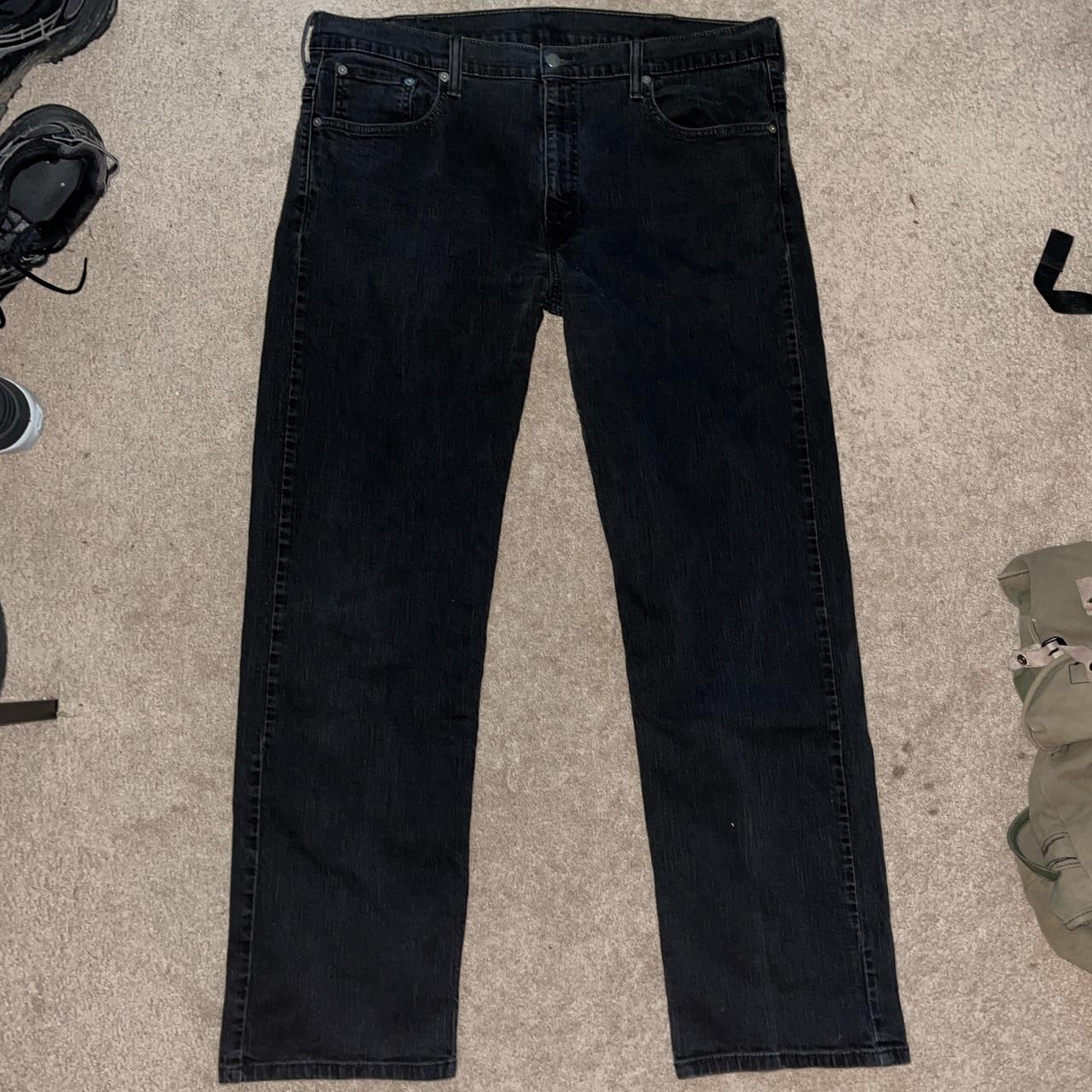 Men’s Black Levi jeans size 38x36 with a good... - Depop