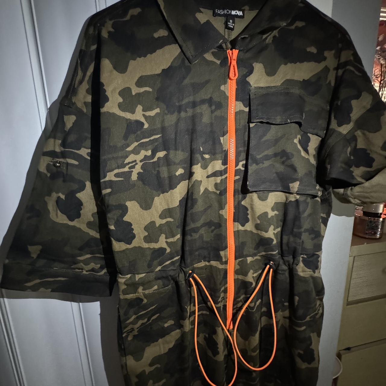 Camouflage Cargo Jumpsuit, Worn Depop