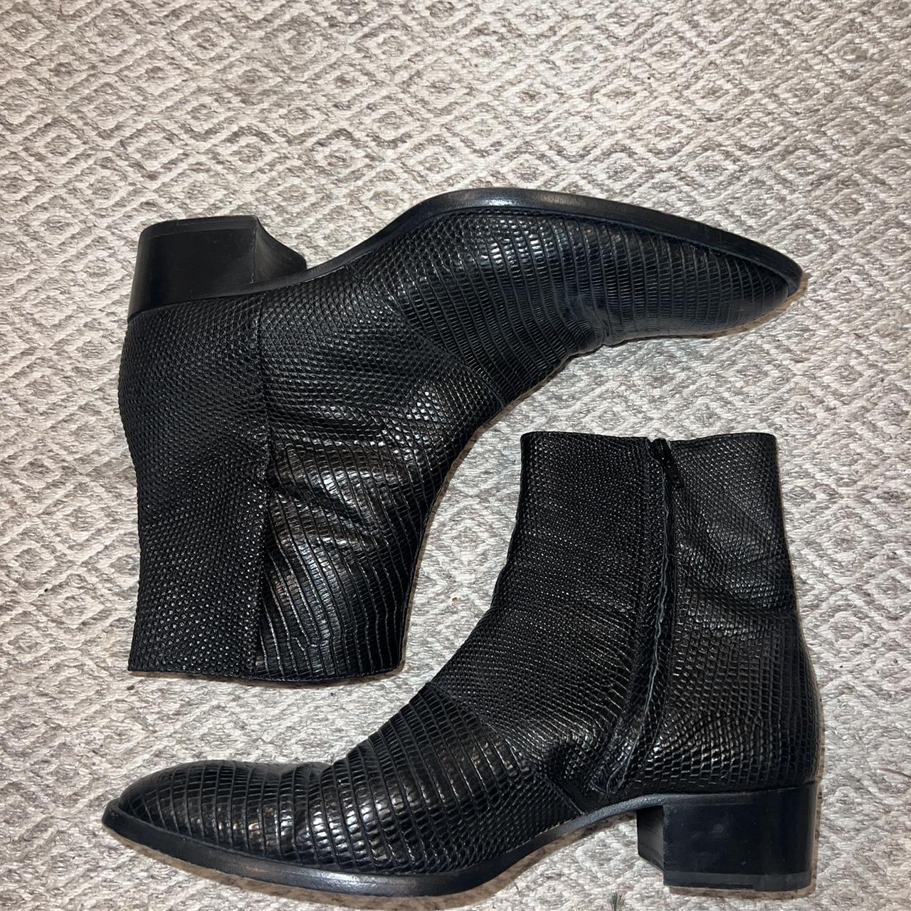 Saint laurent shops snake boots