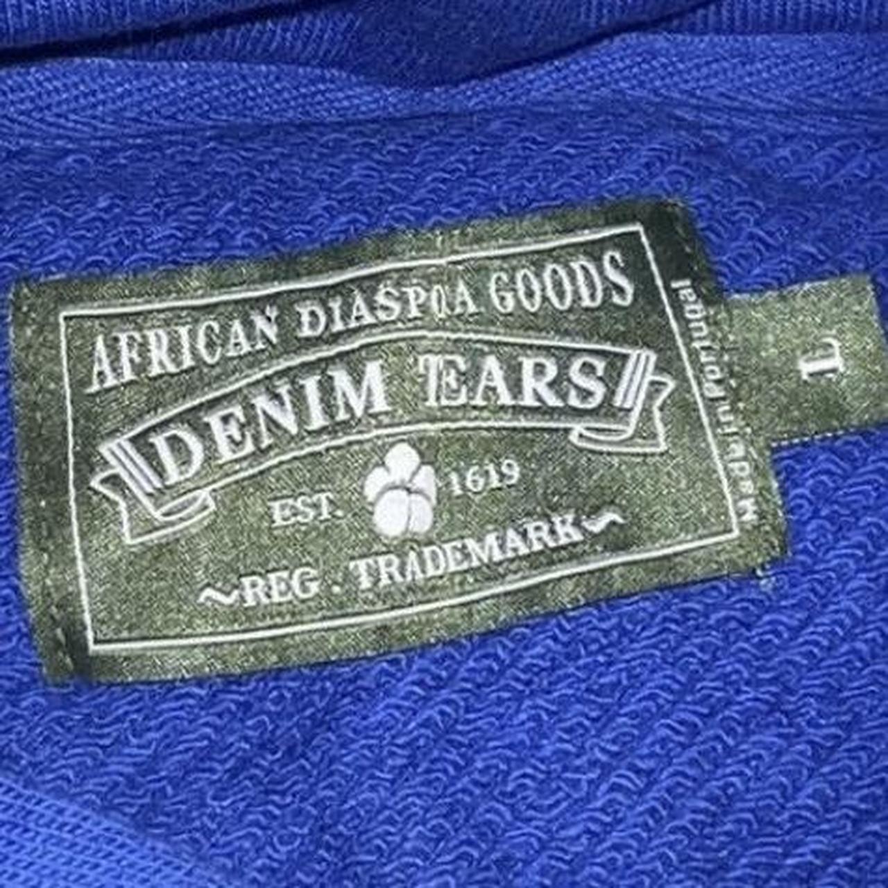 Denim Tears The Cotton Wreath Sweatshirt 'Royal... - Depop