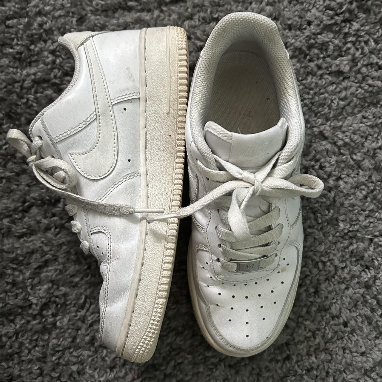 creased black air force 1