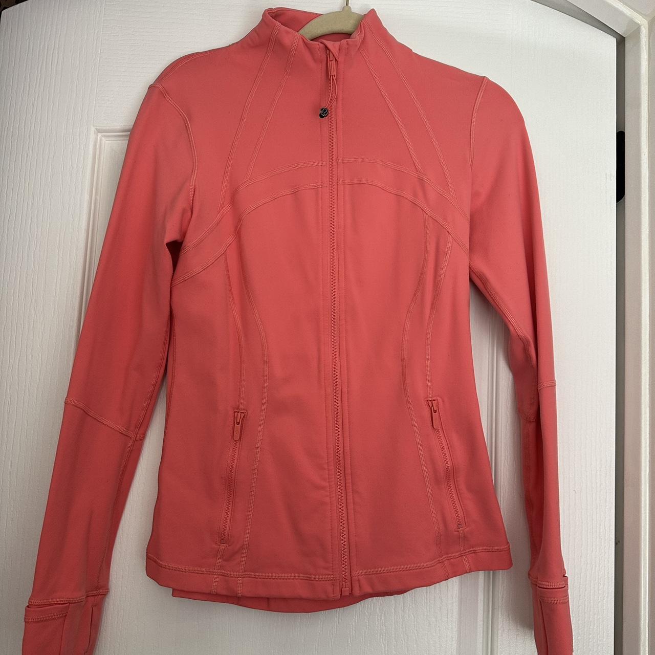 Lululemon align jacket size: 8 (medium) color: coral | Depop