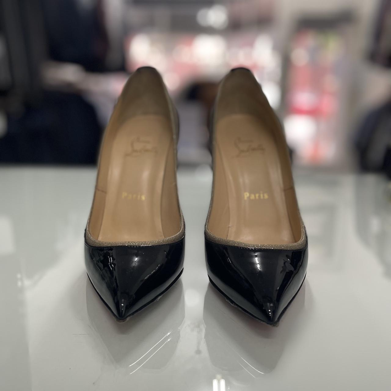 Christian Louboutin Sling back Sandal 100mm Satin | Depop