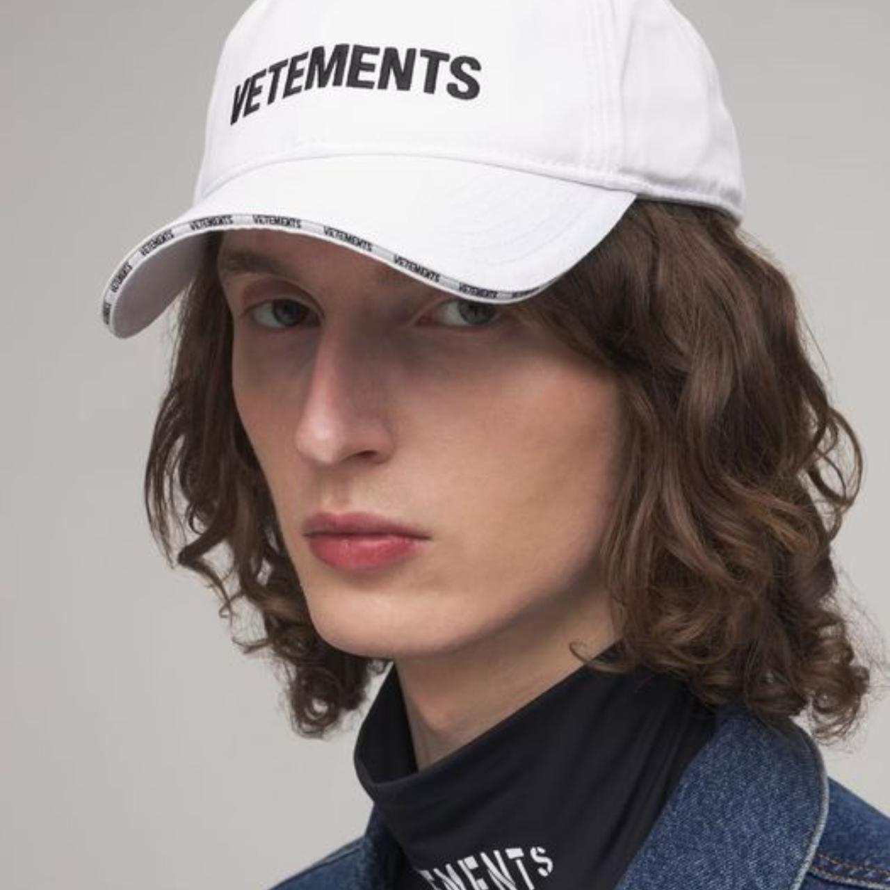 VETEMENTS - ICONIC LOGO CAP - Size: One Size Fits... - Depop