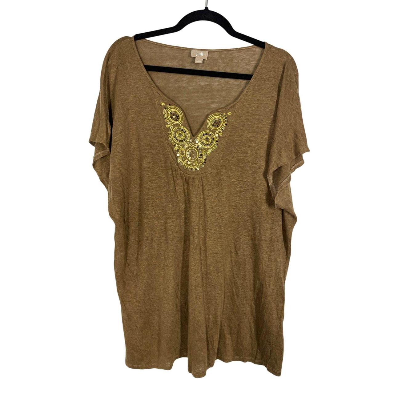 Jill Women's T-shirt Brown/Gold XL – Brand: Jill
