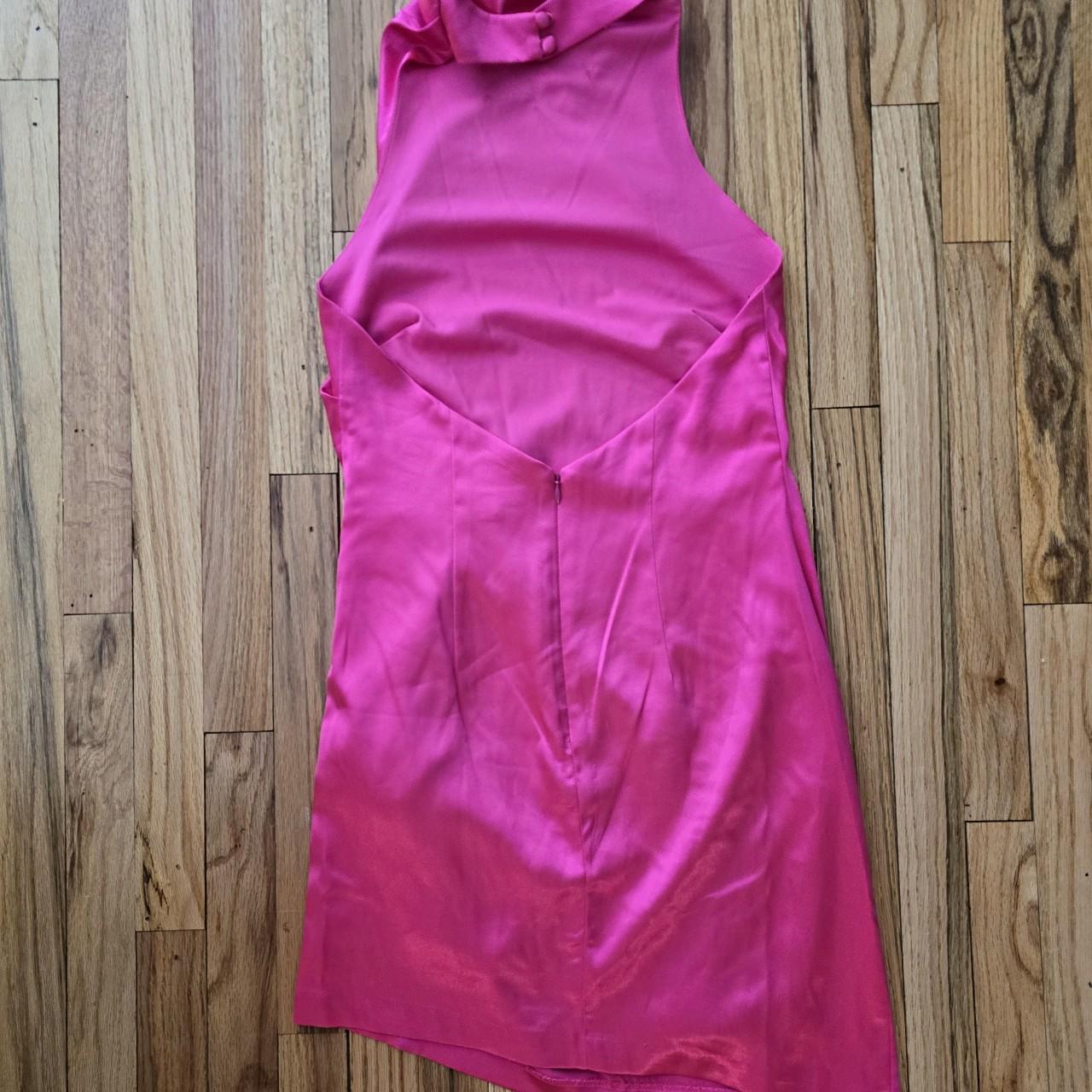 Gianni Bini Peyton Ruched Satin Cowl Halter Neck Depop