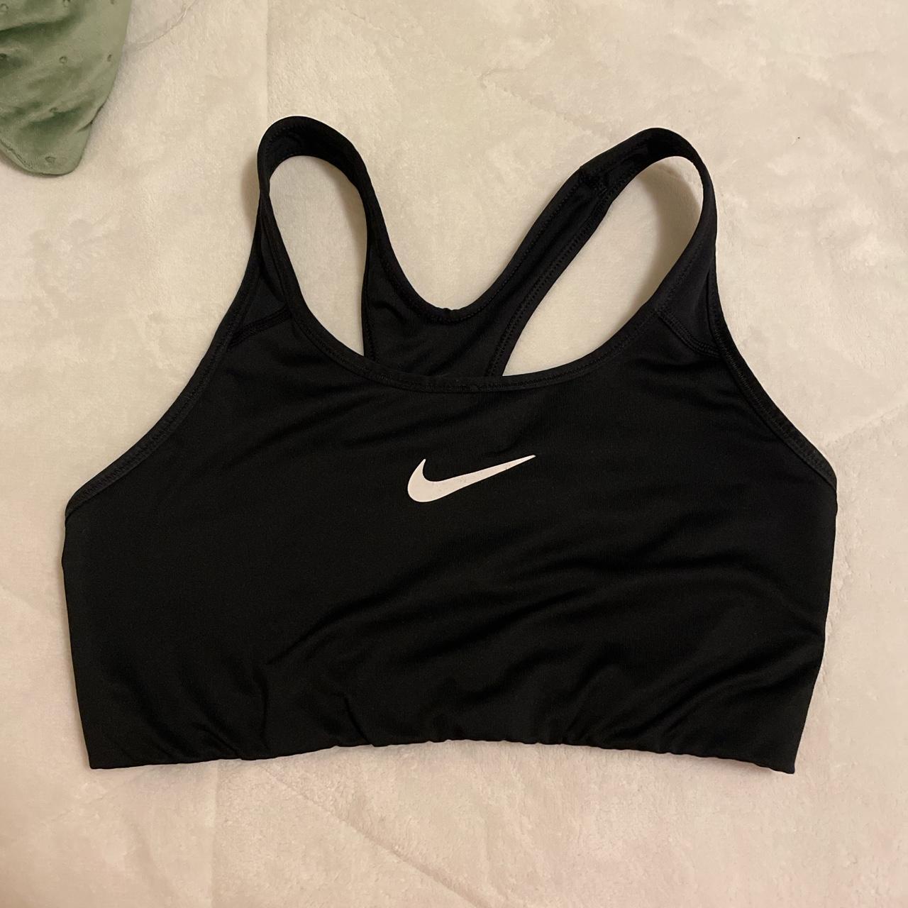 Set of two Nike sports bras. Black and white & Coral - Depop
