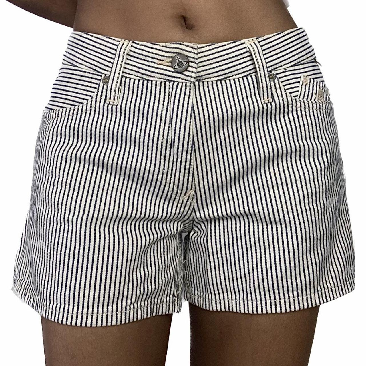 Vivienne Westwood Women's White and Navy Shorts