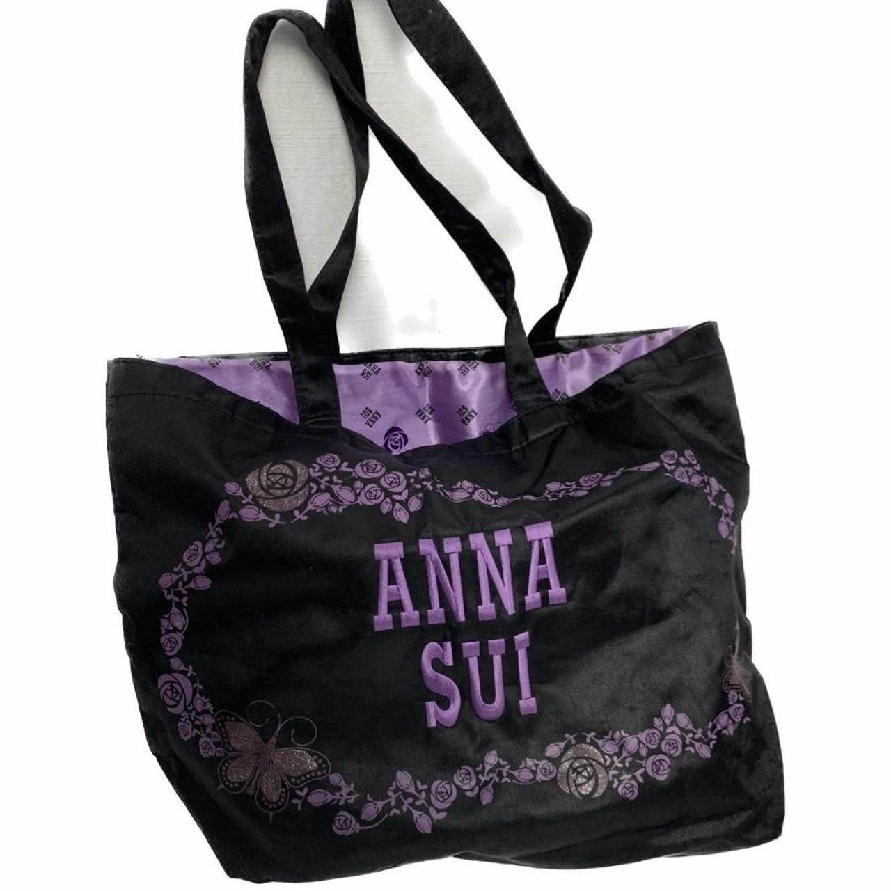 Anna Sui Women's Black and Purple Bag