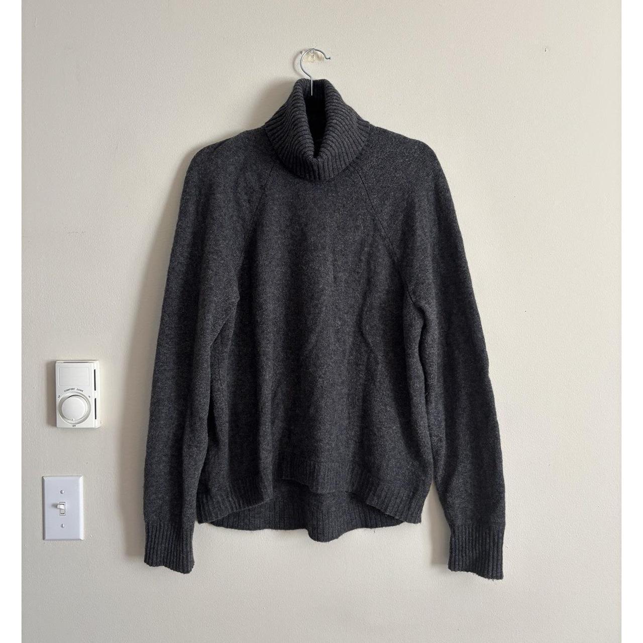 J.Crew Women's Sweater - Grey - L – J Crew Turtle… - image 1