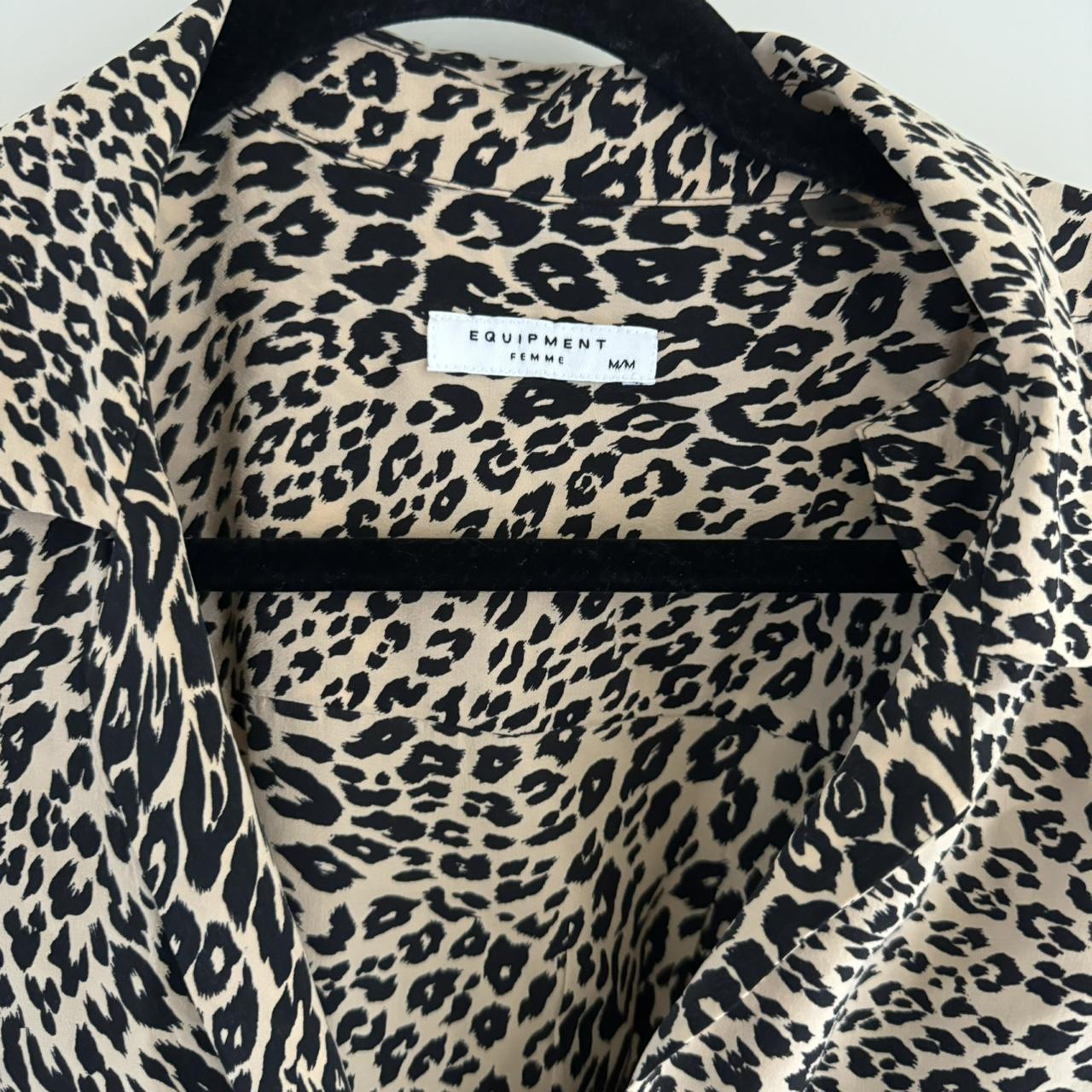 Equipment Femme | Natural Leopard Slim Signature | Depop