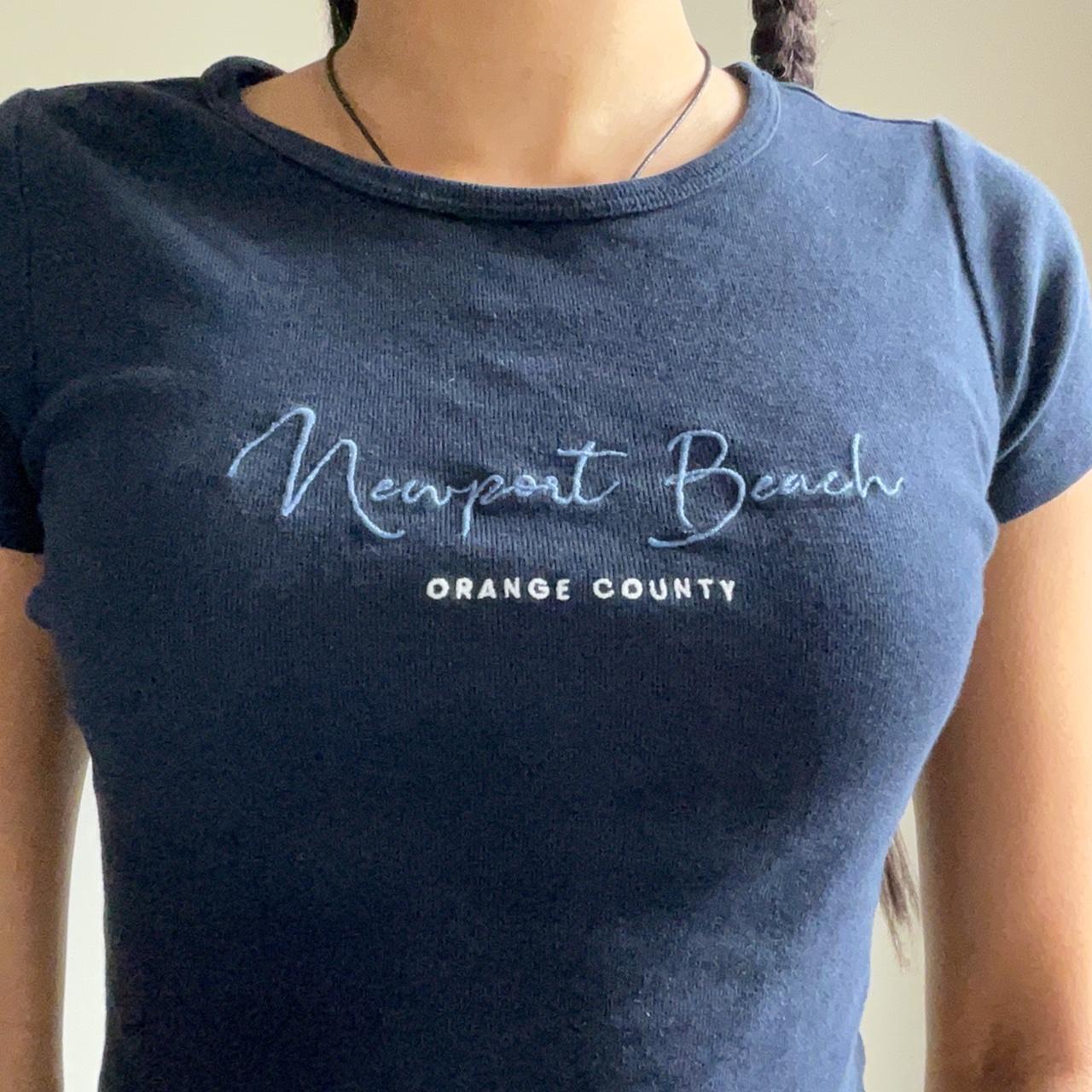 Brandy Melville Baby Tee Newport Beach Depop