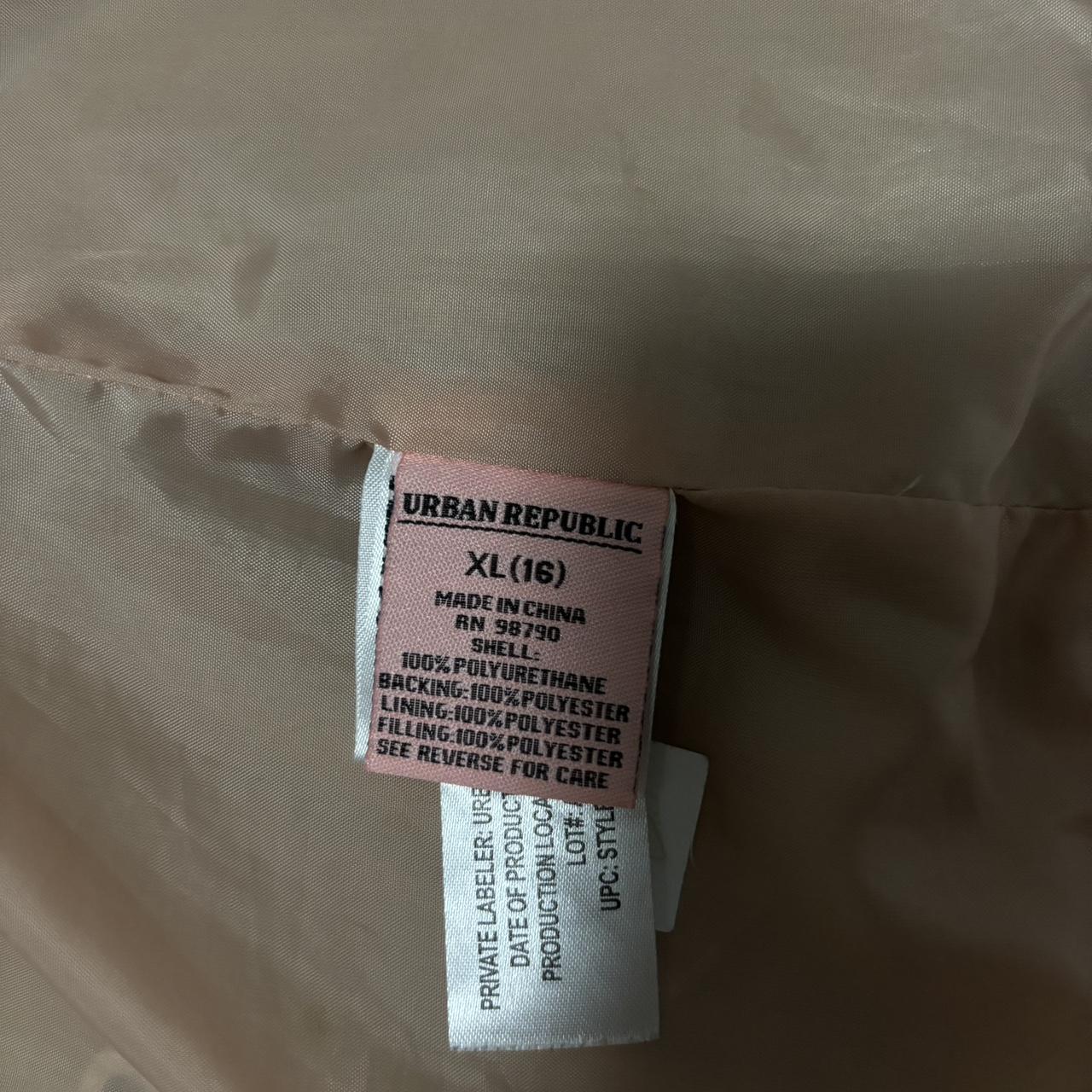 Pink leather Jacket with vintage vibe. Size Small Depop