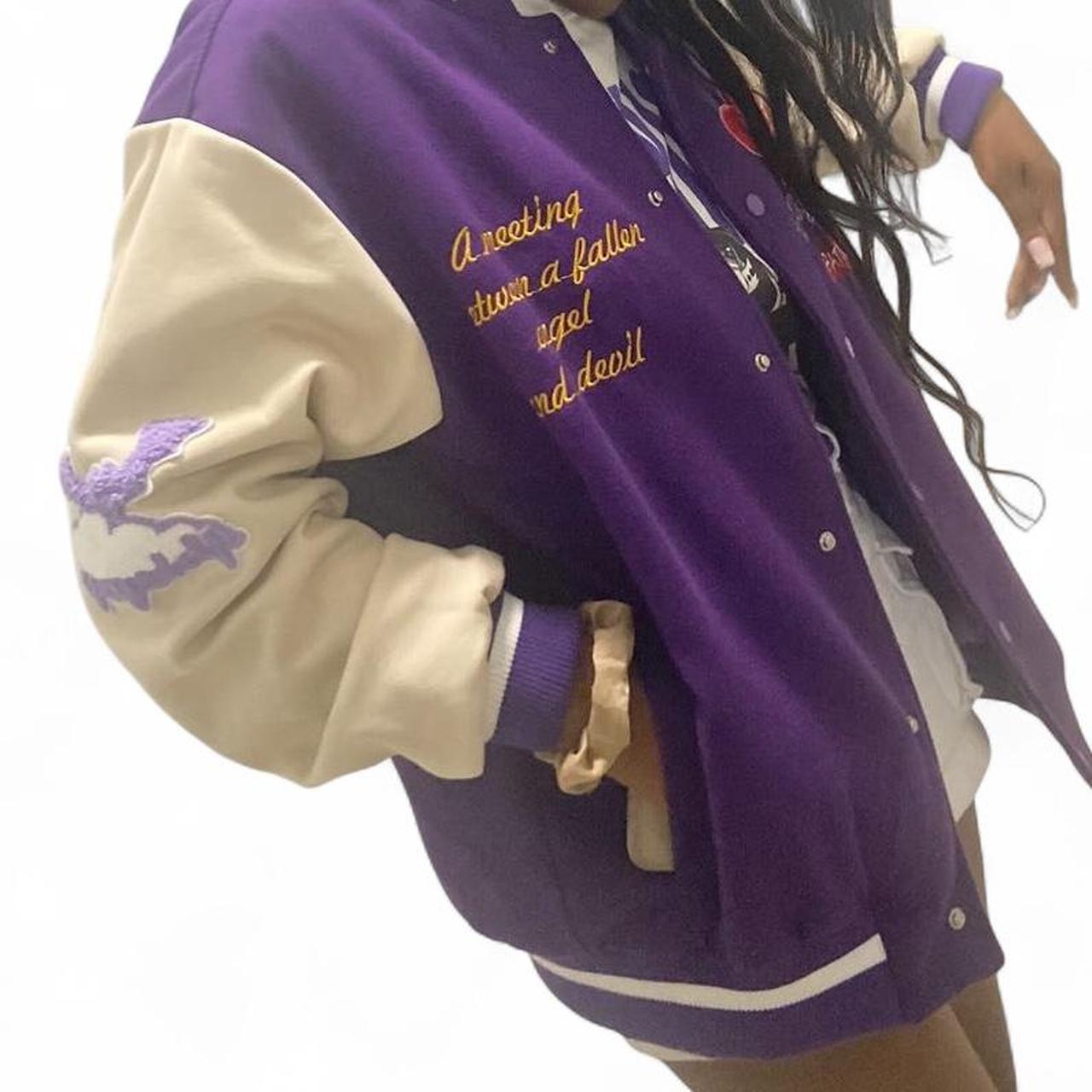 Aelfric Eden Men's Varsity Jacket - Purple - S – … - image 1