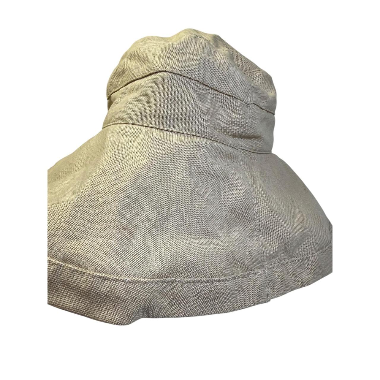 Scala Women's Canvas Hat - Tan – Scala Beige Wide… - image 4