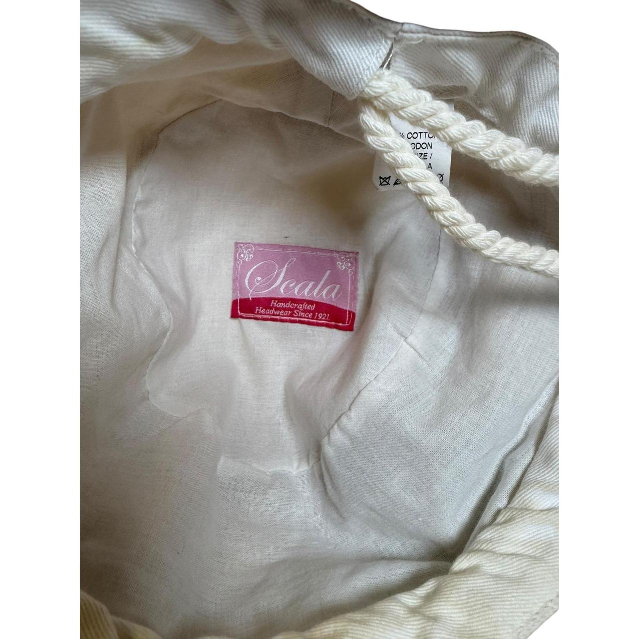 Scala Women's Canvas Hat - Tan – Scala Beige Wide… - image 7