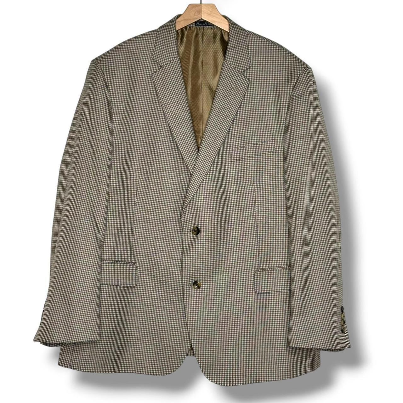 Preloved Men's Tailored jacket - Brown/Blue - XL … - image 1