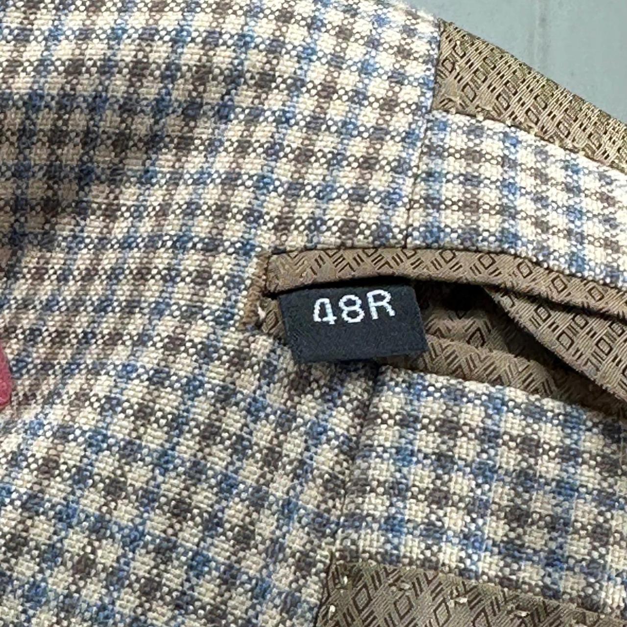 Preloved Men's Tailored jacket - Brown/Blue - XL … - image 5