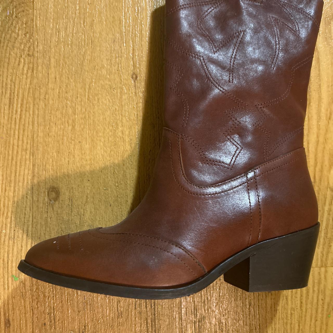 Sézane Women's Mid calf Boots Brown/Tan US – Sezanne brown