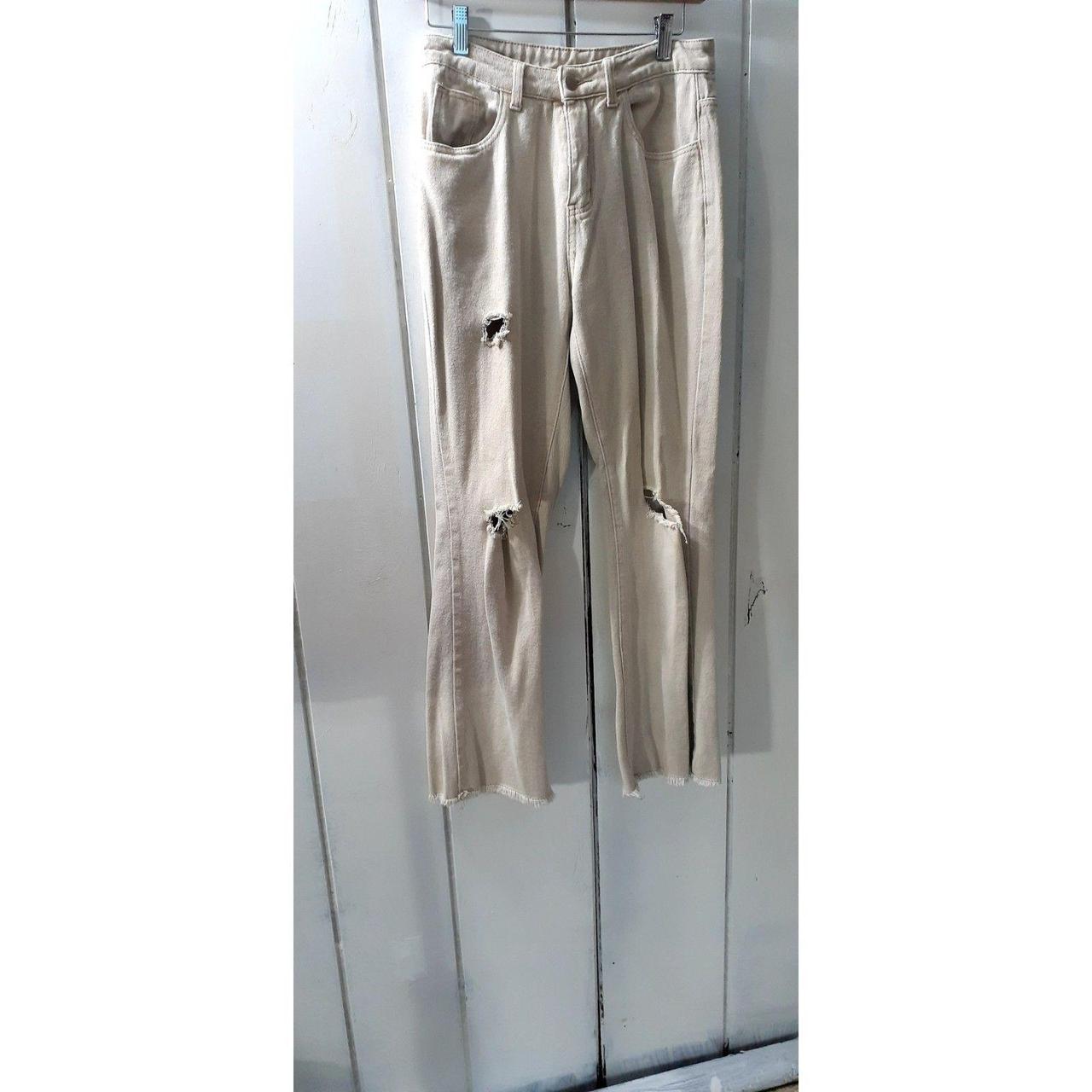 Source Unknown Women's Bootcut Distressed Pants -… - image 1