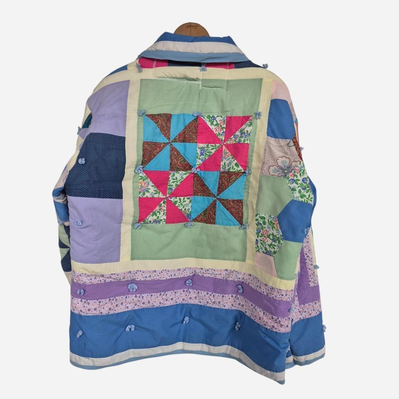 Women's Coat - Multi - L – Handmade patchwork qui… - image 4