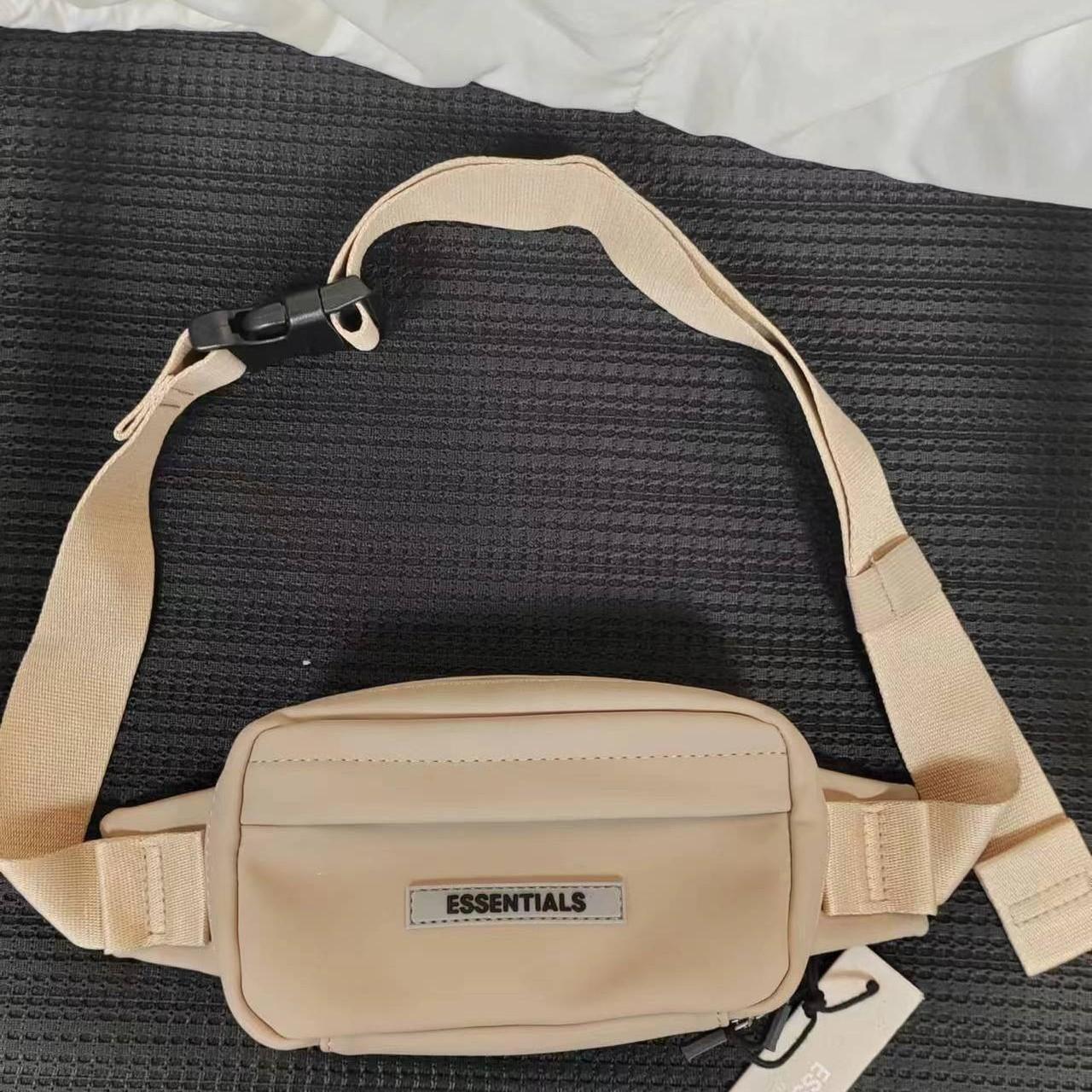 essentials khaki fanny pack Never used Very... - Depop