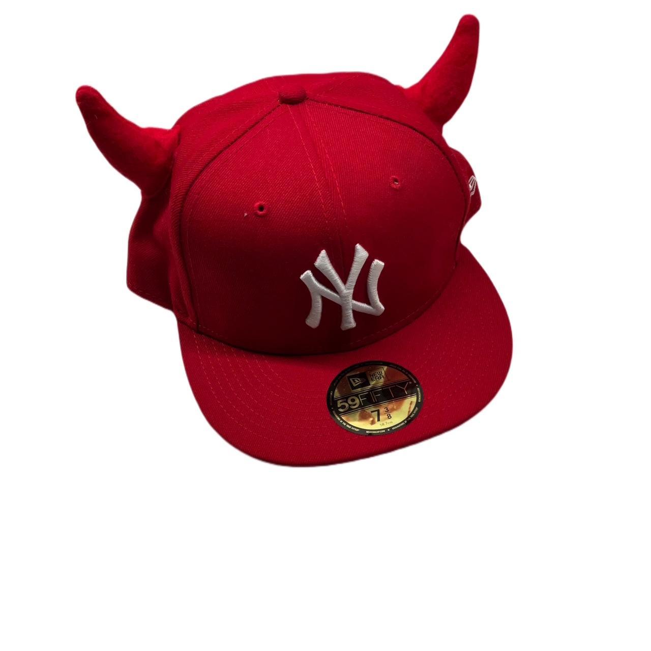 Ryder Studios red horn hat. 7 3/8ths Depop